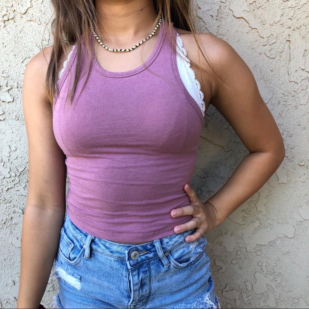 Pink Halter Crop Top